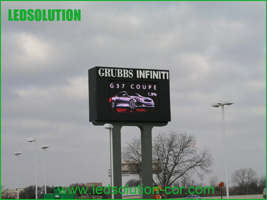 outdoor double sided led display project