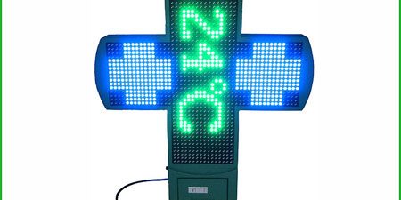 P16 LED Pharmacy Cross