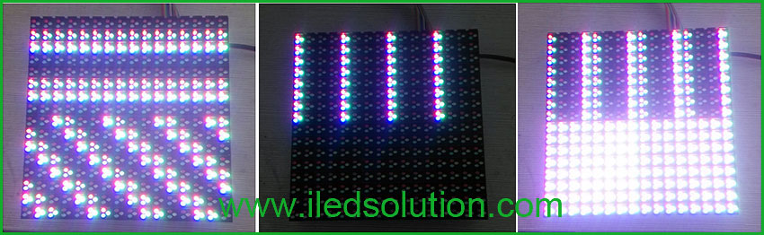 Trouble Shooting - The top part and the lower part of led module show different contents