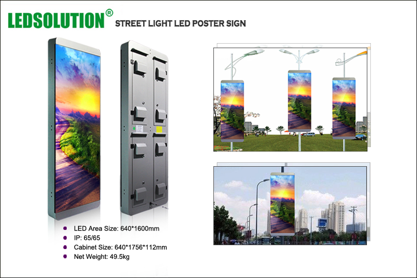 Street Light LED Poster Sign