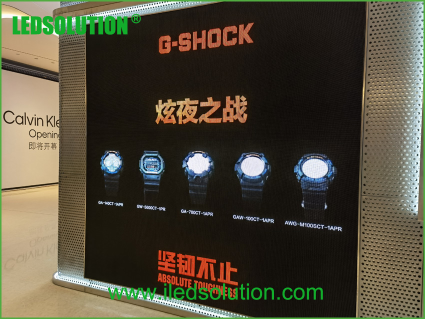 LEDSOLUTION P3 LED Display shines in Casio store in Shenzhen (2)