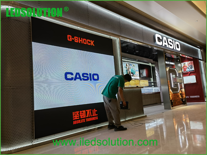 LEDSOLUTION P3 LED Display shines in Casio store in Shenzhen (4)