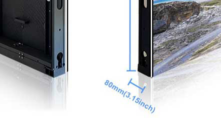 80mm thickness super slim ES Series Energy-saving Aluminum Outdoor LED Display
