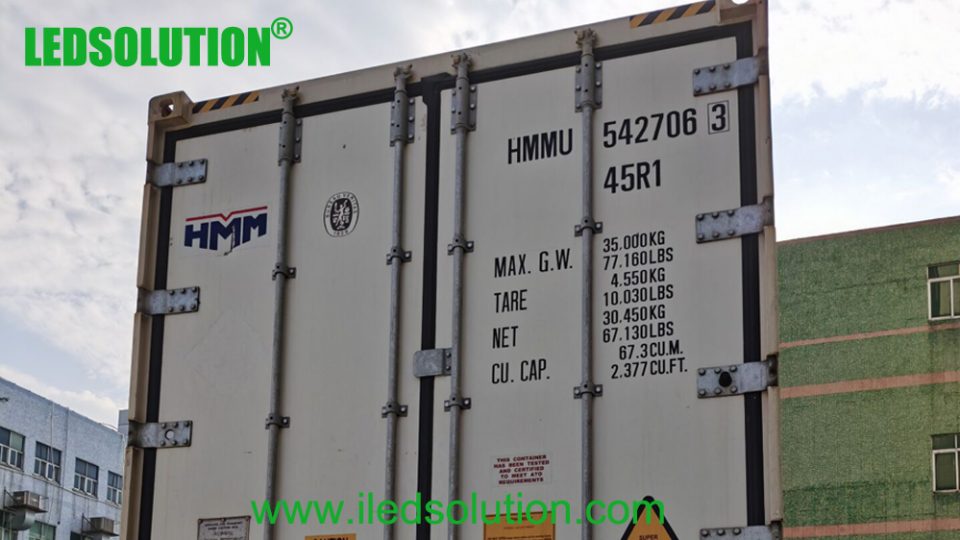 LEDSOLUTION 40HQ Loaded to South America LEDSOLUTION 40HQ Loaded to South America