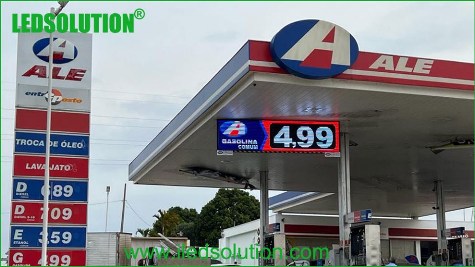 LEDSOLUTION Gas Station LED Display Project Case LEDSOLUTION Gas Station LED Display Project Case