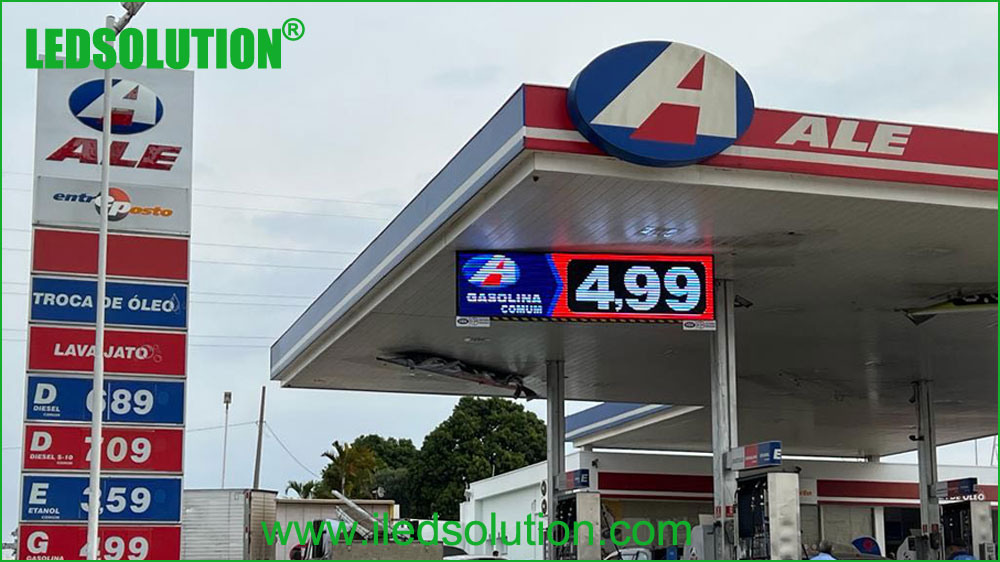 LEDSOLUTION Gas Station LED Display Project Case