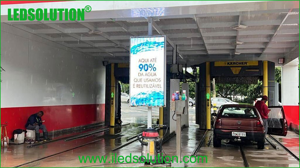 LEDSOLUTION Gas Station LED Display for Car washing area