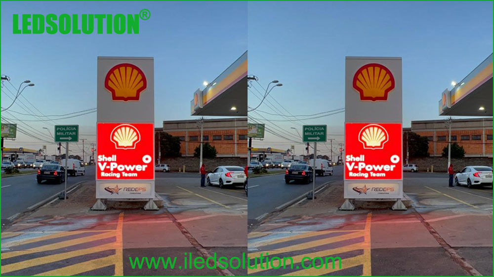 LEDSOLUTION Gas Station LED Display for Shell