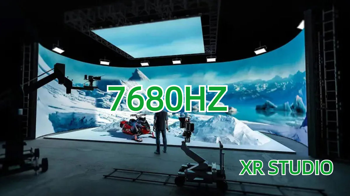 7680HZ LED Display for XR Studio
