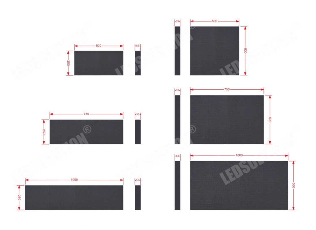 L PLUS SERIES Led Display size option