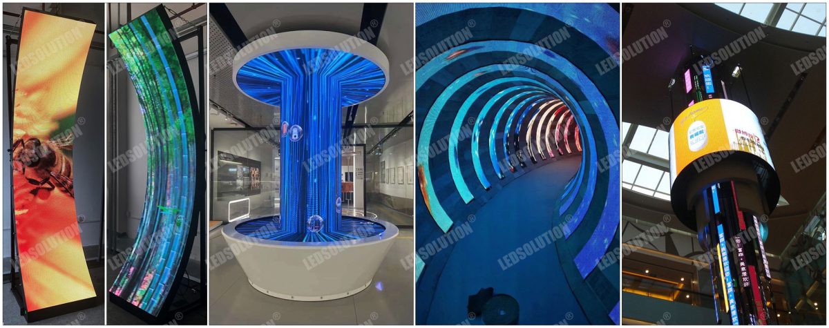 Flex95 Series Curve LED Display | LEDSOLUTION | Custom LED Display ...