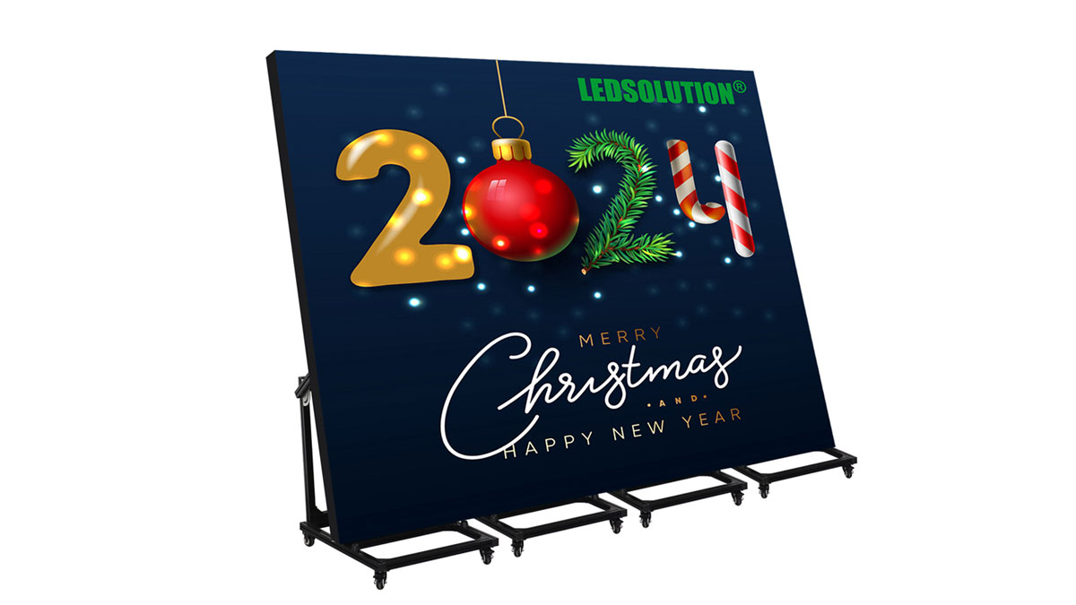 OP Series Outdoor P2.5 Poster LED Display 4pcs to 1 with angle