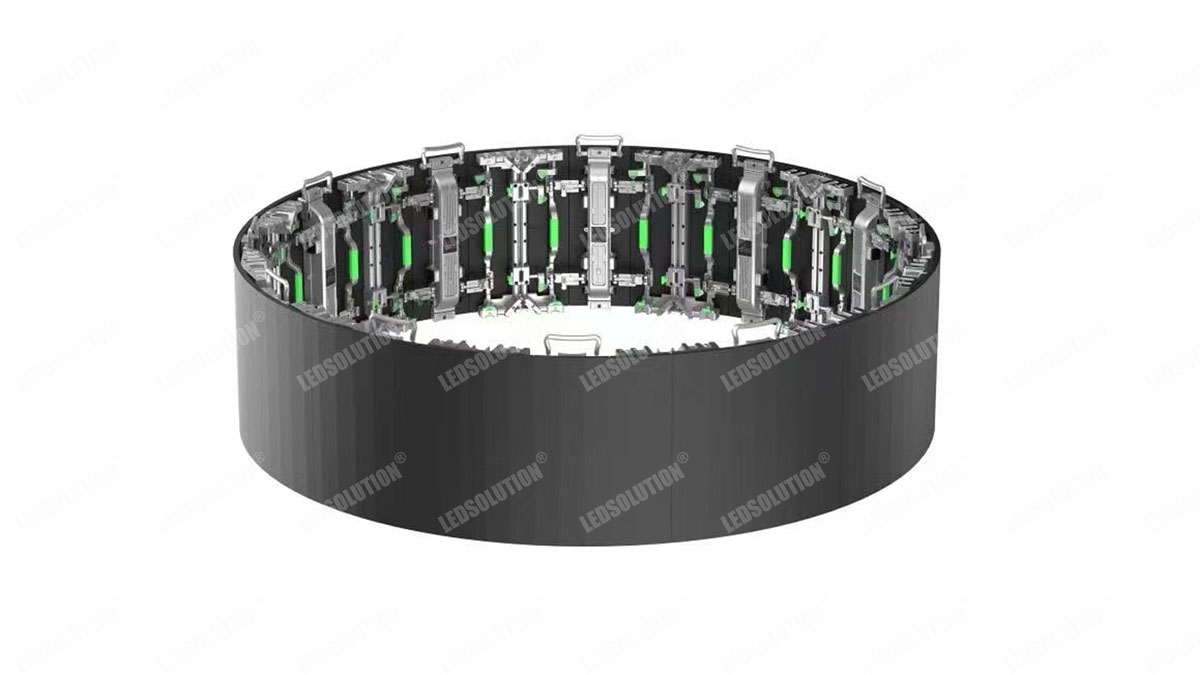 RS Series Rental LED Display 12PCS Cabinets form a circle