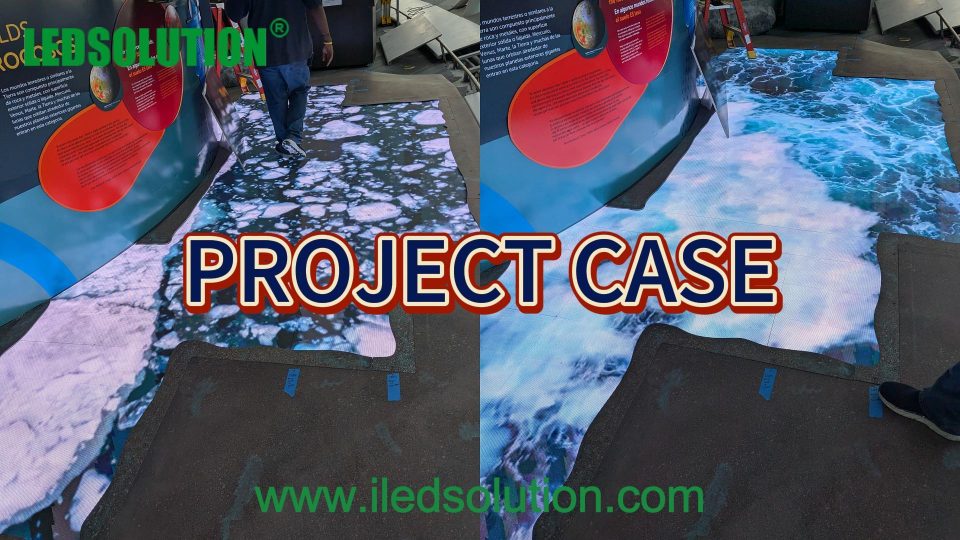 Custom-Shaped LED Floor Displays for Planetarium