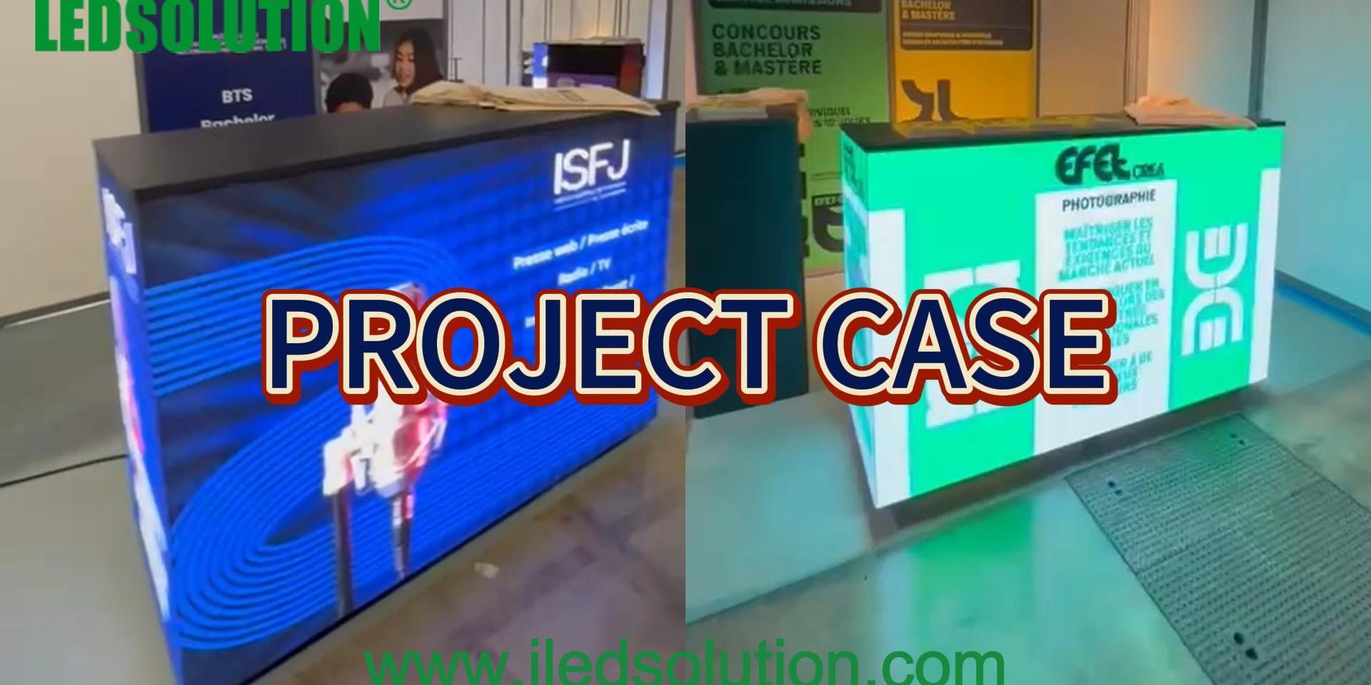 LED Display Reception Counter A Modern Choice for Active Booths