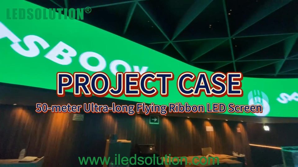 FLEX95 SERIES 50-Meter Ultra-long Flying Ribbon LED Screen Project
