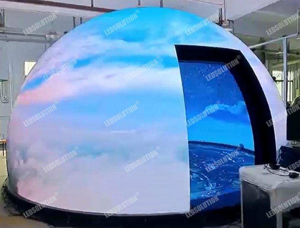 Can LED Spheres be designed as double-sided displays Can LED Spheres be designed as double-sided displays