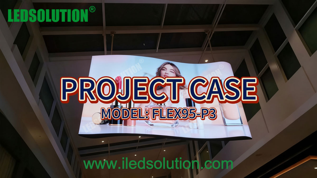 Irregular Asymmetric Double-Sided Curved Hanging LED Display Project Case (2)