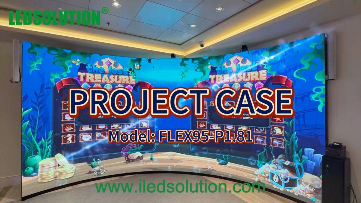 Curved LED Display Installation Case Smooth Curve, Seamless Visual