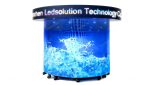 180 degree curved LED reception desk COUNTER-A with seamless flexible LED display